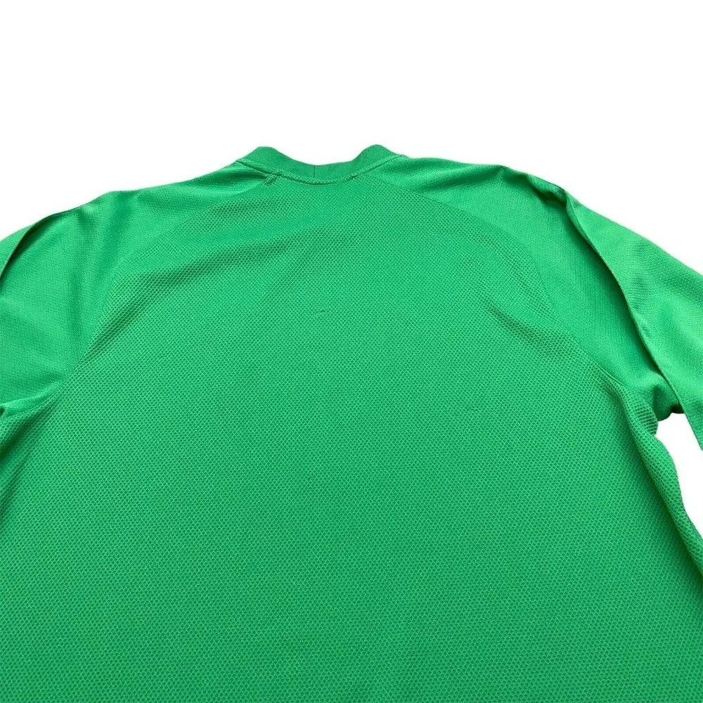 Vintage Y2K Nike Shirt Mens XXL Embroidered Swoosh‎ Green Shooting Jersey 2XL
